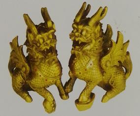 铜70《8.8寸黄铜财富麒麟》