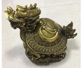 铜50《镇宅之宝财富金钱龙龟黄铜》