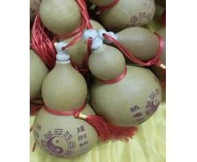 葫12《天然植物黄色镇宅招财八卦葫芦》