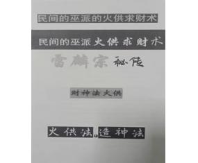 文311《民间的巫派火供求财术》 雷麒宗  