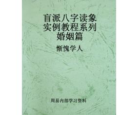 文60《盲派八字读象实例教程系列婚姻篇》 惭愧学人